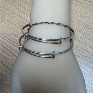32.3 grams Sterling Silver 3 Bracelets